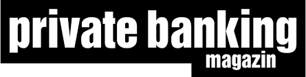 Private Banking Magazin, Logo weiß auf schwarz