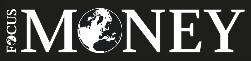 Focus-Money-Logo weiß auf schwarz